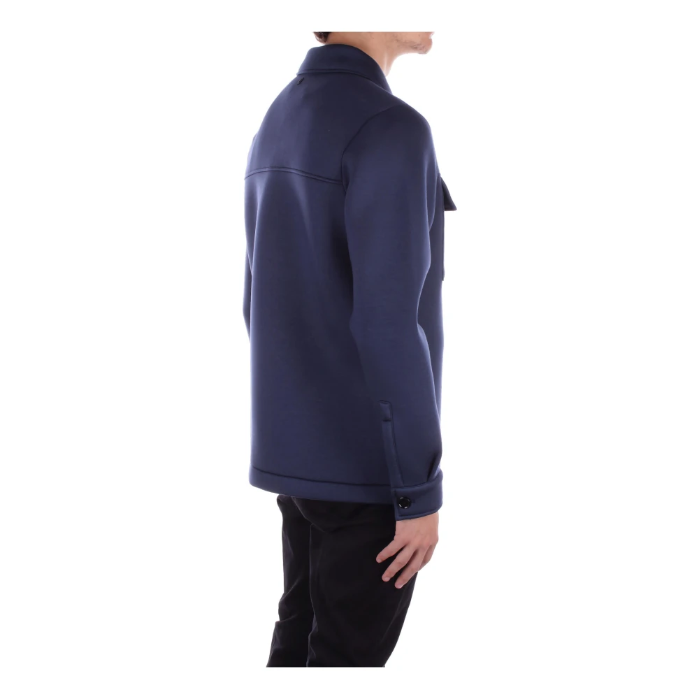 Dondup Logo Achterkant Knoopjas Blue Heren