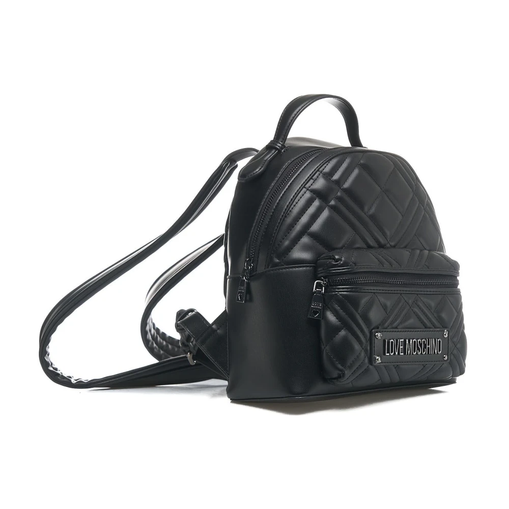 Love Moschino Chique Zwarte Bucket Bag & Rugzak Black Dames