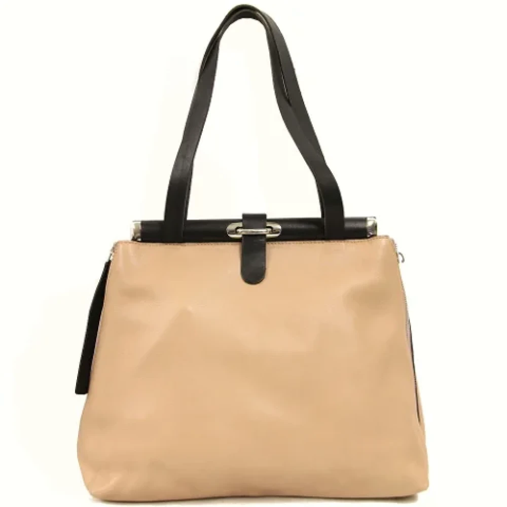 Marni Pre-owned Leather shoulder-bags Beige Dames