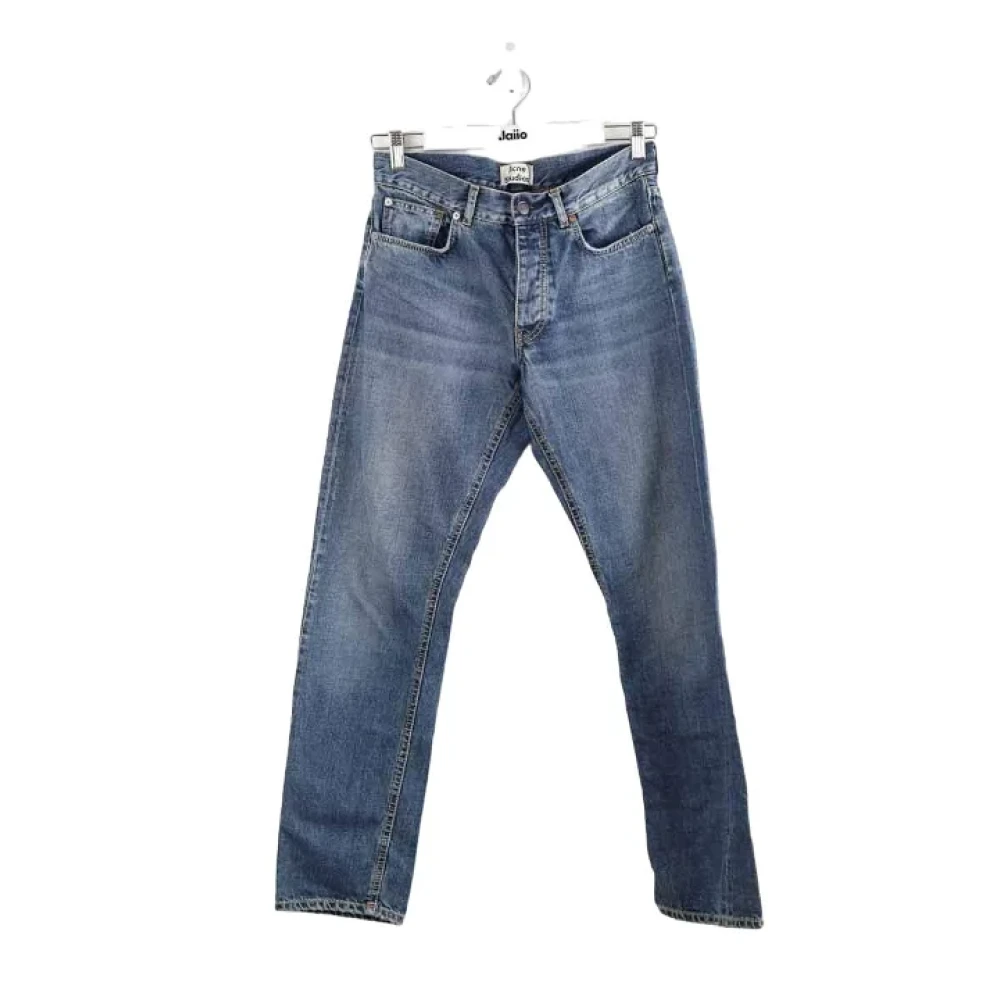 Acne Studios Pre-owned Pre-owned Bomull jeans Blue, Dam