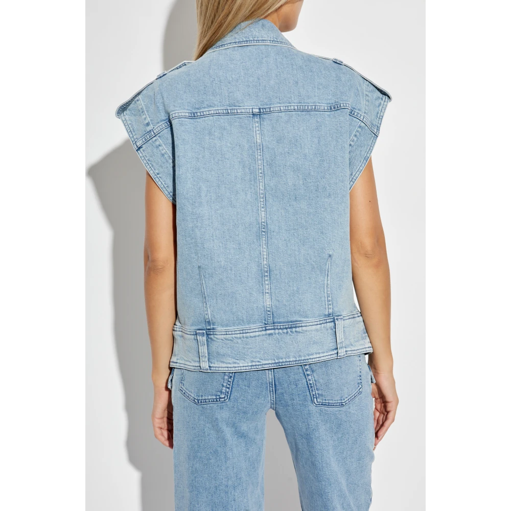 IRO Denim vest Ynesa Blue Dames