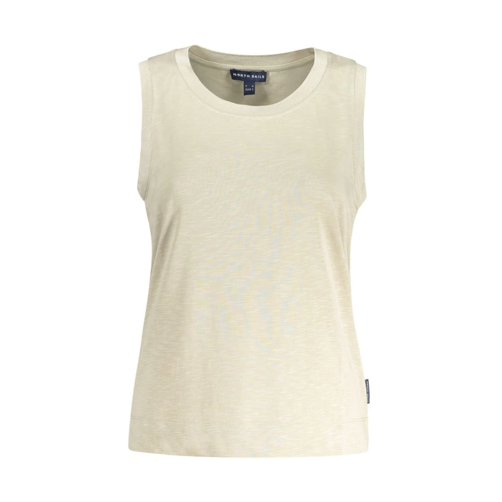 North Sails Women's Beige Tank Top With Wide Straps - Sleeveless Tops - Xl - Tops