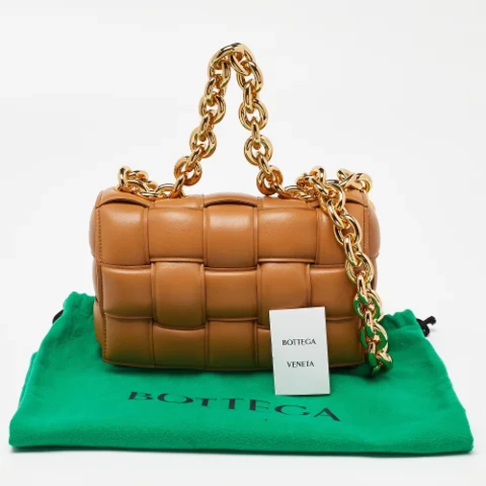 Bottega Veneta Vintage Pre-owned Leather shoulder-bags Brown Dames