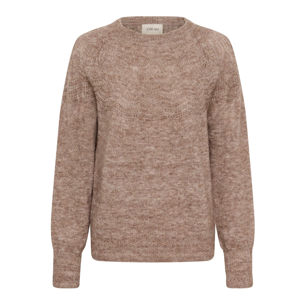 VAN GRAAF Cream Damen Taupe Strickpullover Crjunah Beige, Groß - Bild 3