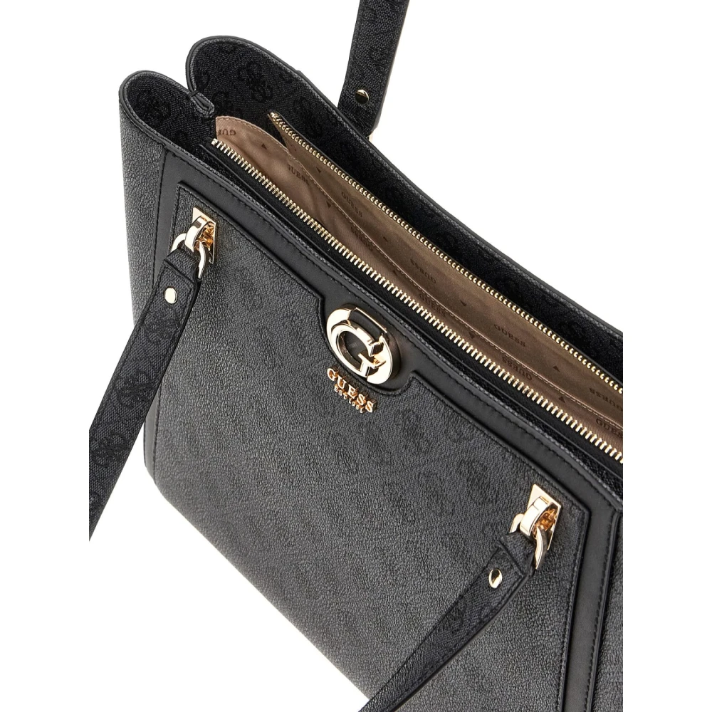 Guess Nolana Kleine Schoudertas met Logo Black Dames