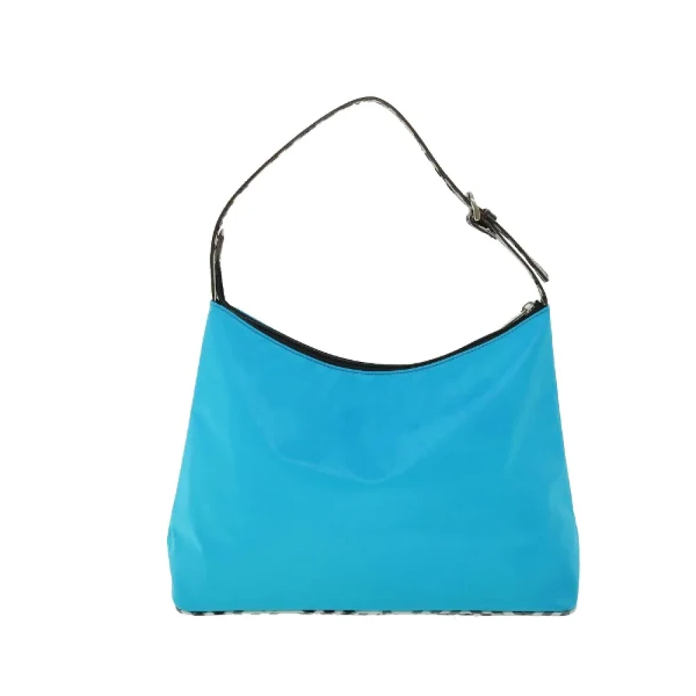 Burberry Vintage Pre-owned Nylon shoulder-bags Blue Dames