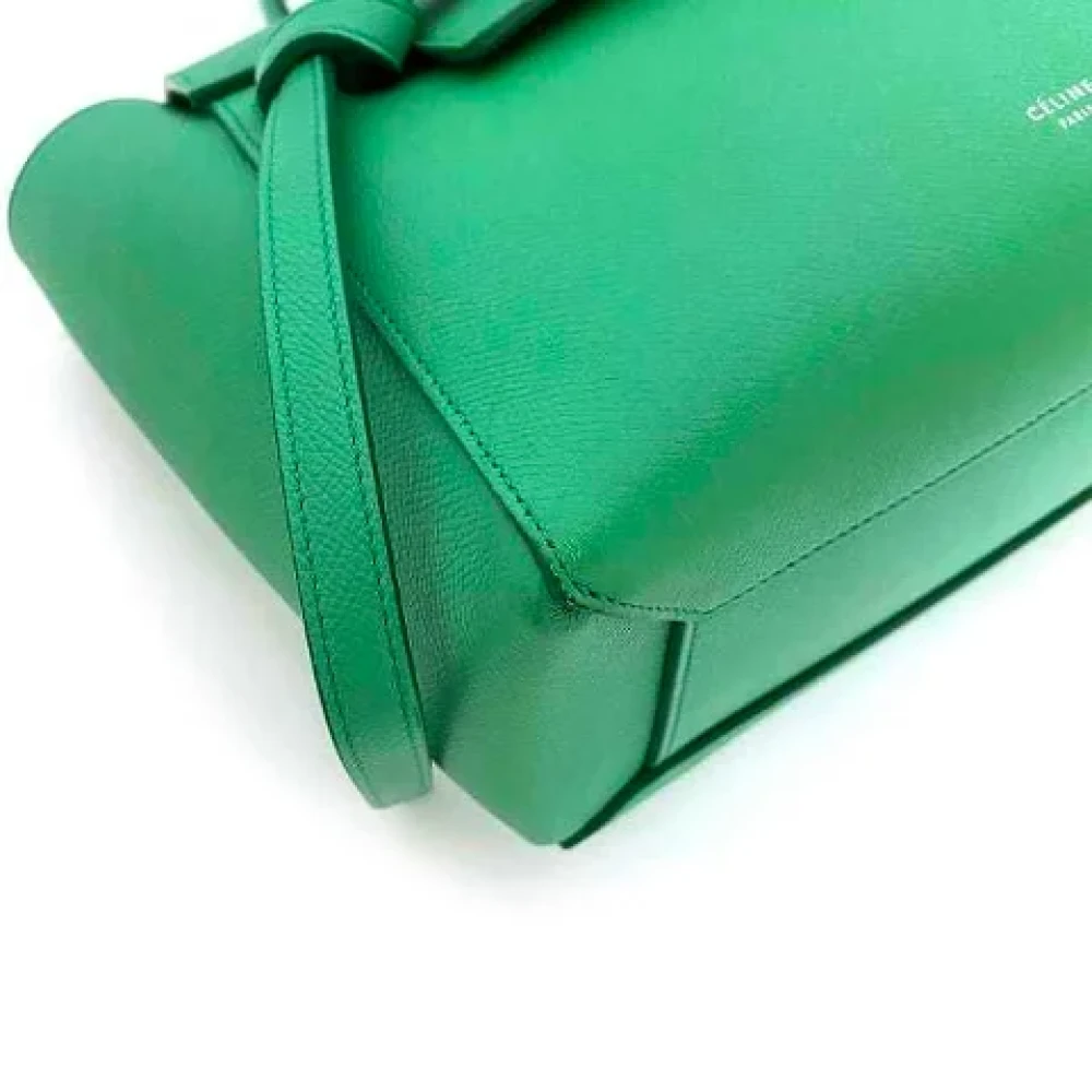Celine Vintage Pre-owned Leather totes Green Dames