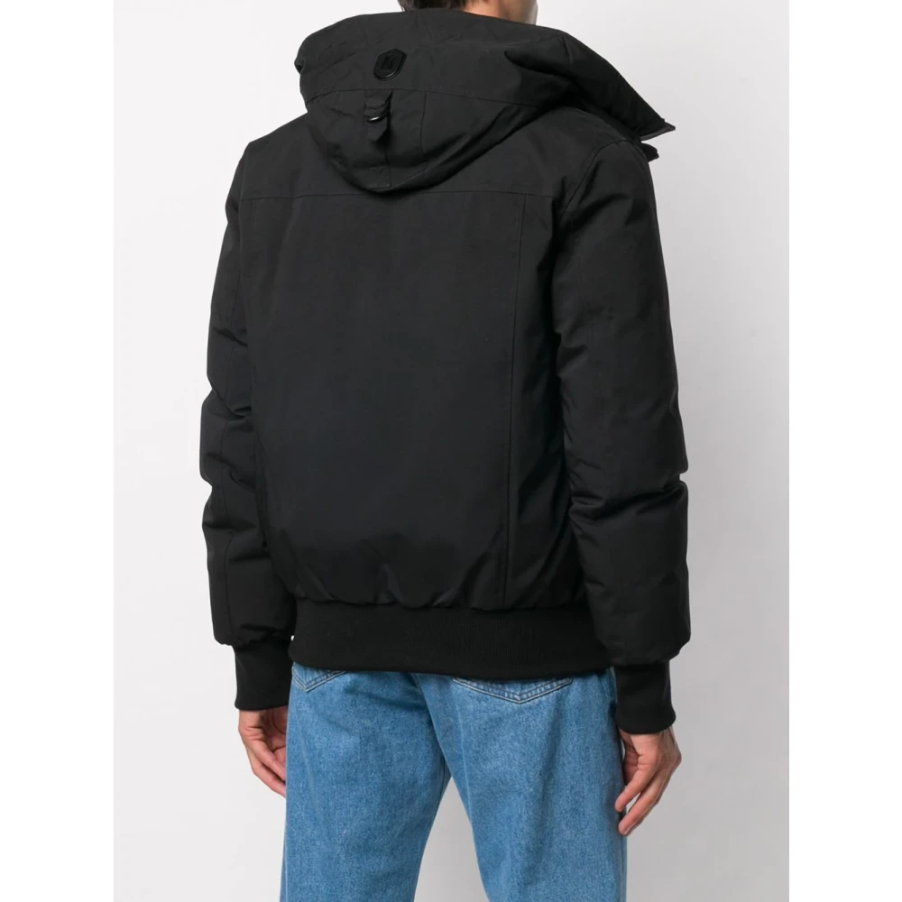 Mackage Donsgevulde Hoodie met Italiaanse Kraag Black Heren
