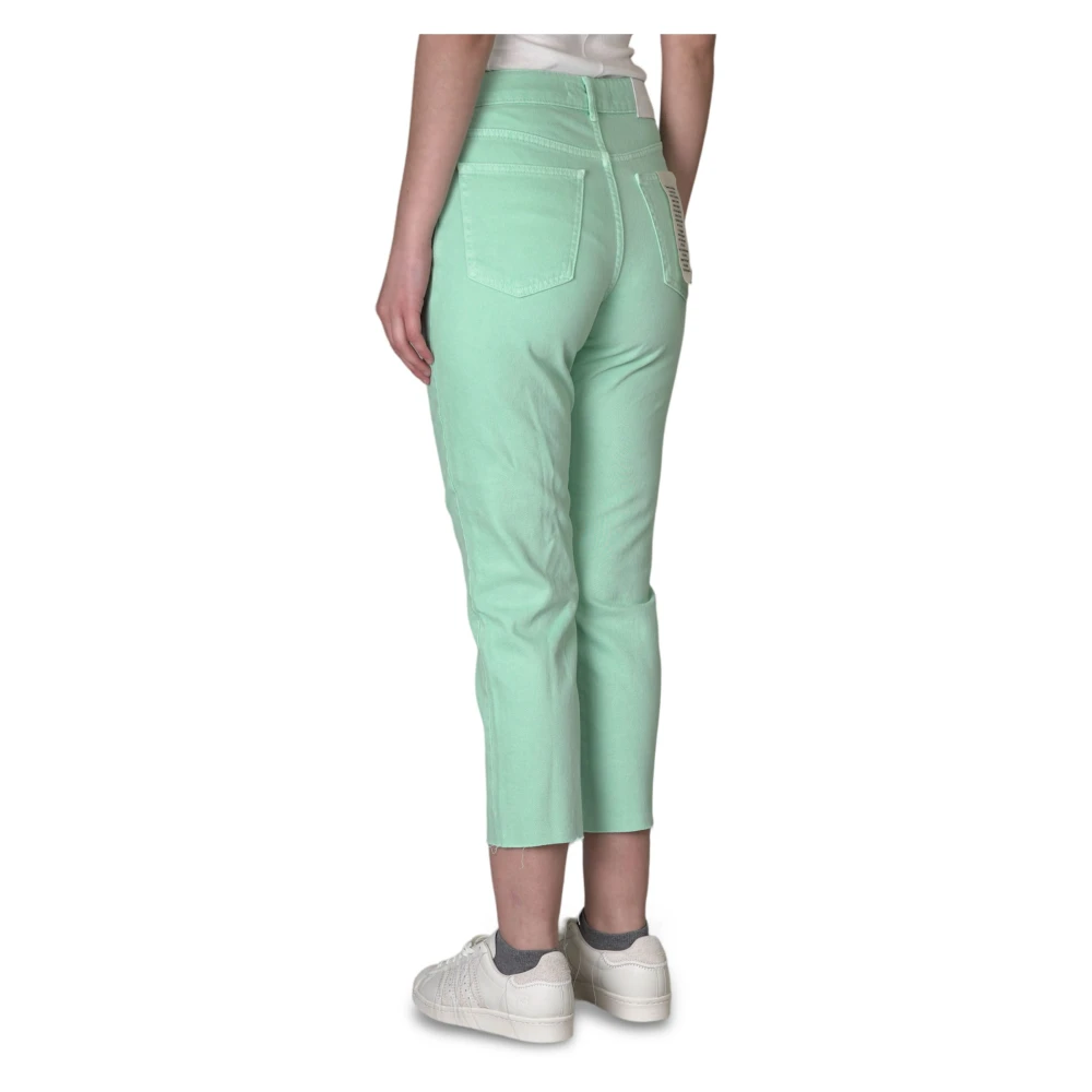 Hinnominate Raw Cut Jeans in Menta Green Dames