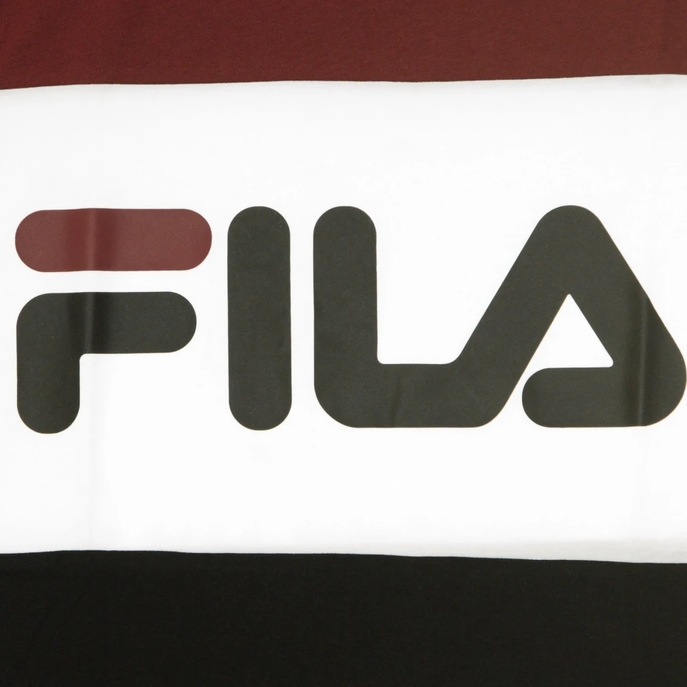 Fila Tawny Port Zwart Wit T-shirt Heren Multicolor Heren