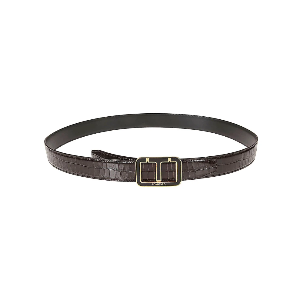 Tom Ford Fashionable Belt for Men and Women Brown Heren