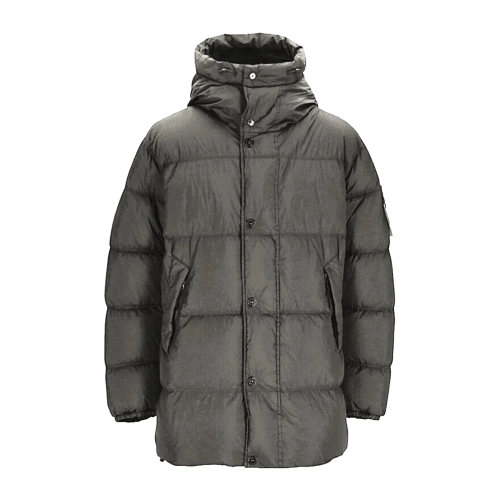 Stone Island Gray Giubbotto - Male - Winter Jackets - M - Jackets