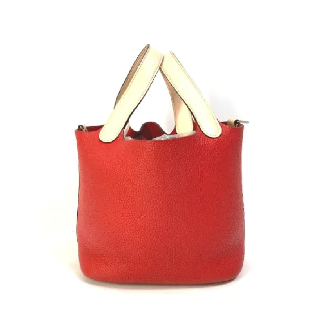 Hermès Vintage Pre-owned Leather hermes-bags Red Dames