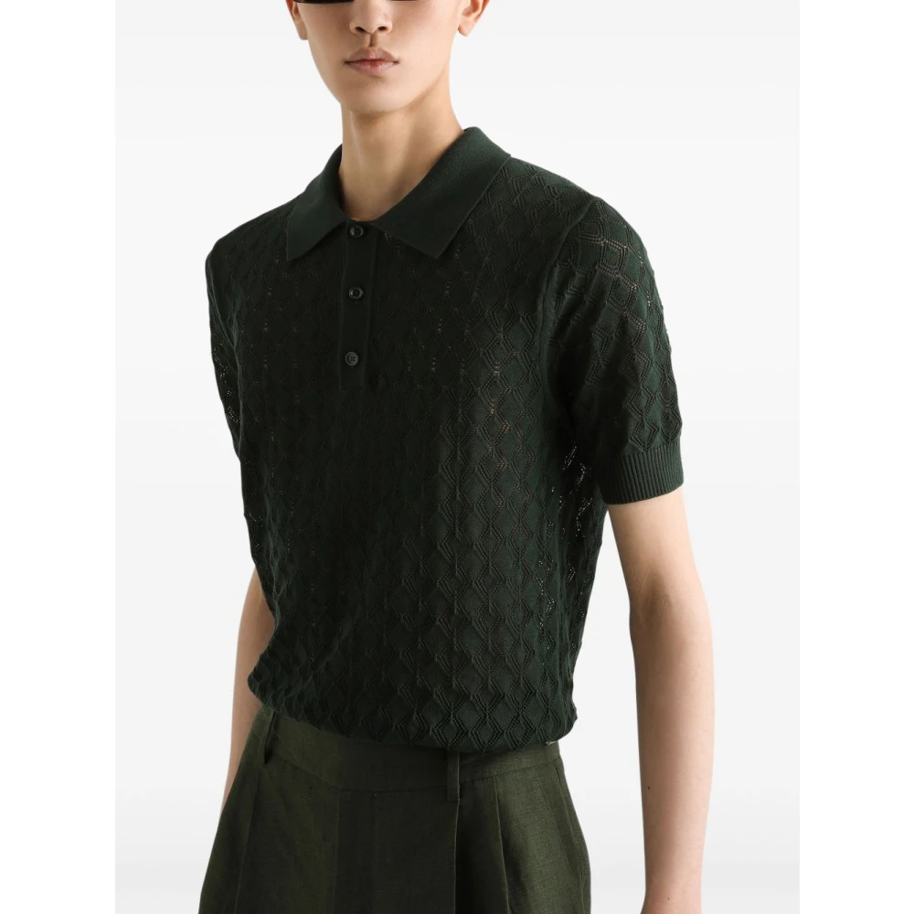 Dolce & Gabbana Groene T-shirt en Polo Green Heren