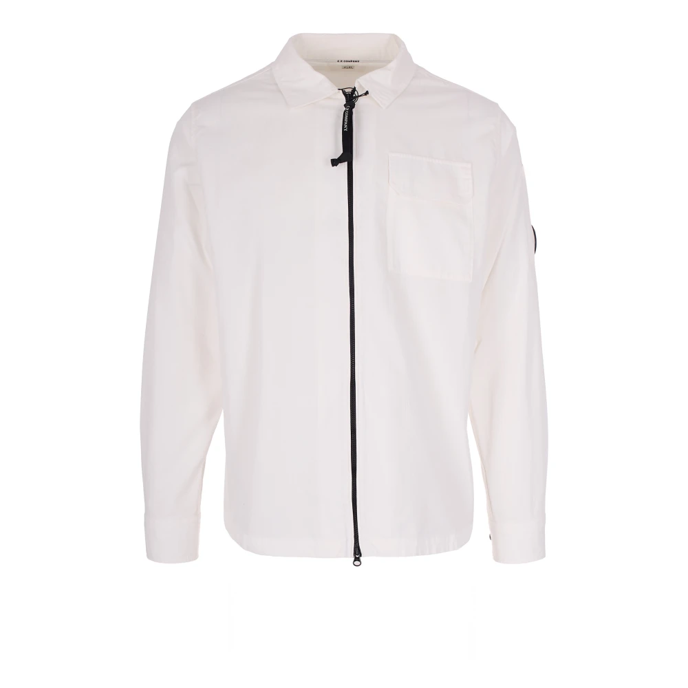 C.p. Company Men's White Giubbino Overshirt