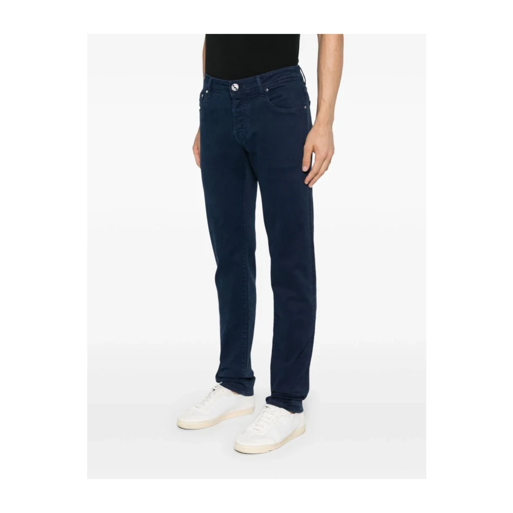 Jacob Cohën Pruisisch Blauwe Slim Fit Broek Blue Heren