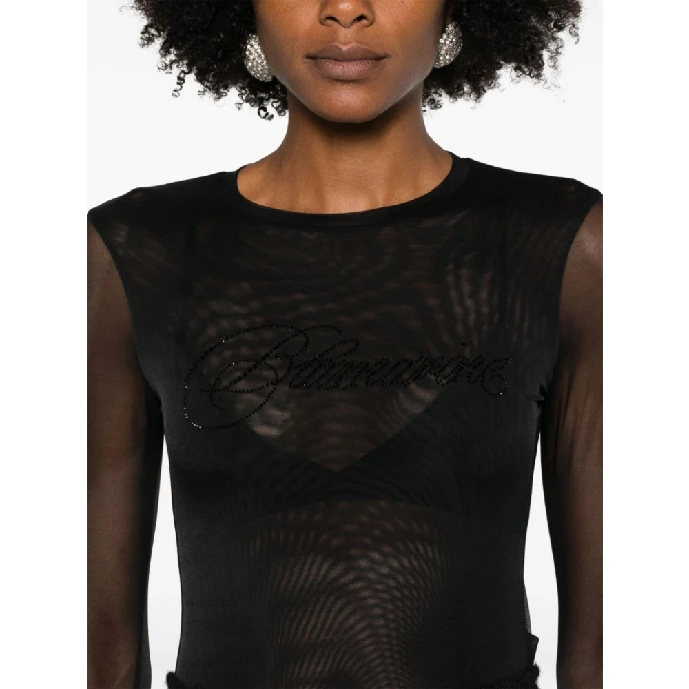 Blumarine Zwart Gebreide Kleding Dames Aw24 Black Dames