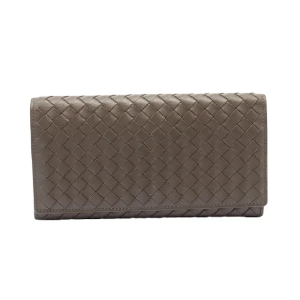 Bottega Veneta Vintage Pre-owned Leather wallets Brown Dames