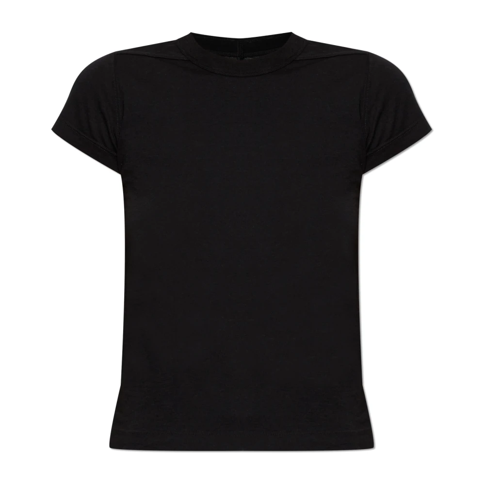 Rick Owens Cropped Level T-Shirt Black, Dam