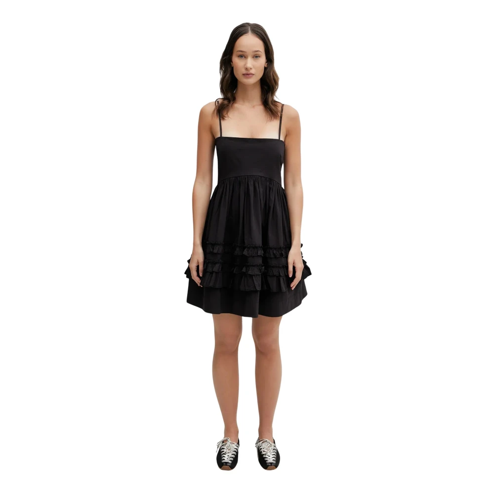 Ganni Donna Nero Abiti, S, New,