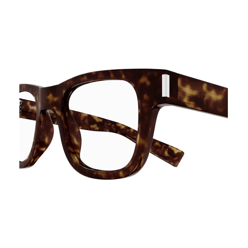 Saint Laurent New Wave Grote Brillenmonturen Brown Unisex