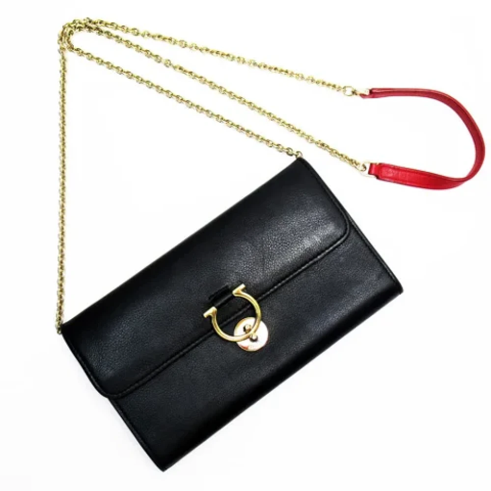 Salvatore Ferragamo Pre-owned Leather wallets Black Dames