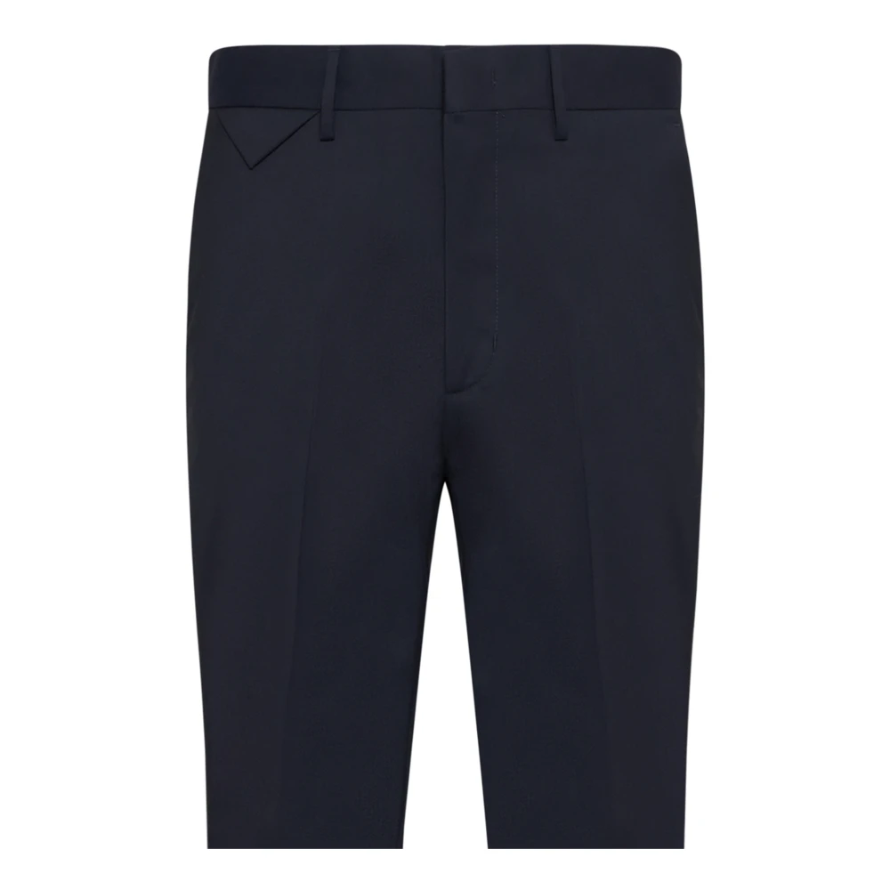 Low Brand Blauwe Casual Broek Blue Heren