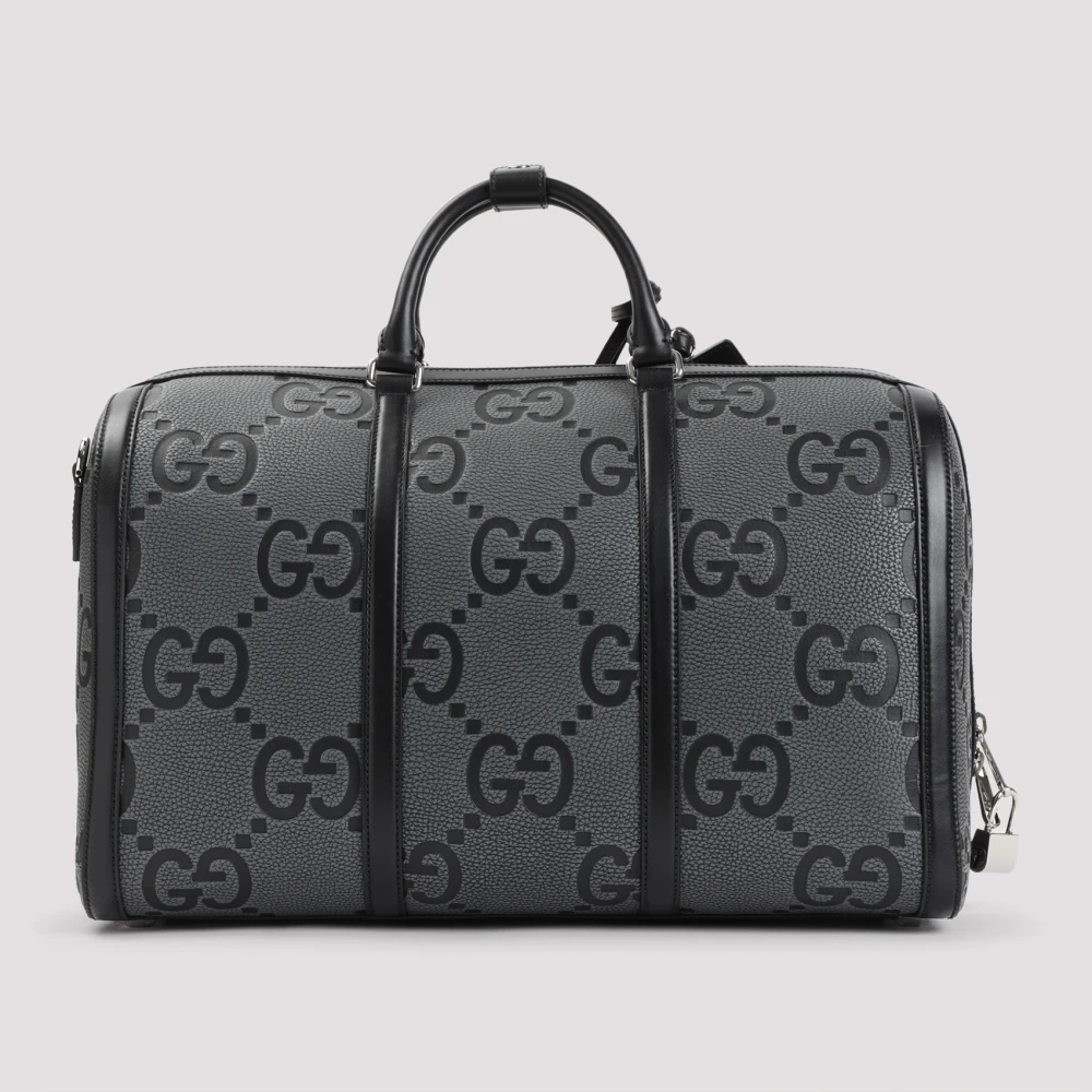 Gucci Grafietzwarte Duffle Bag Gray Heren