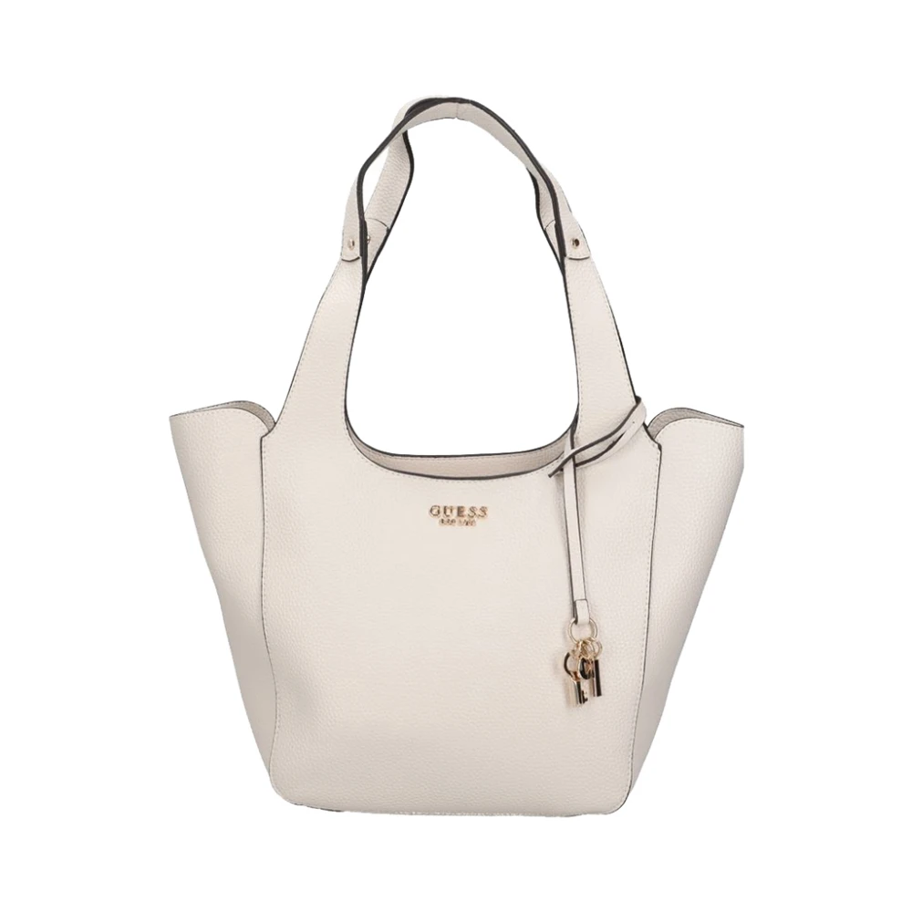 Guess Elegante witte leren handtas White Dames