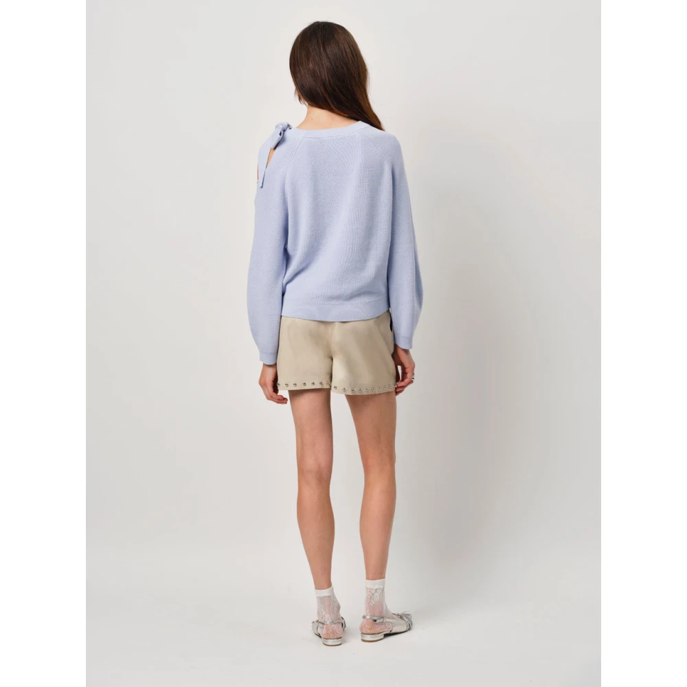 Dante 6 Cut-Out Bow Sweater in Crystal Blue Dames