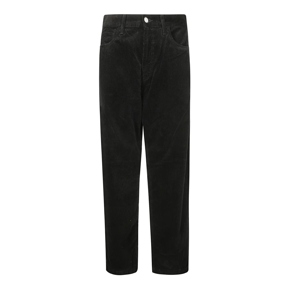 Carhartt WIP Fluwelen Wijde Pijp Jeans Black Heren