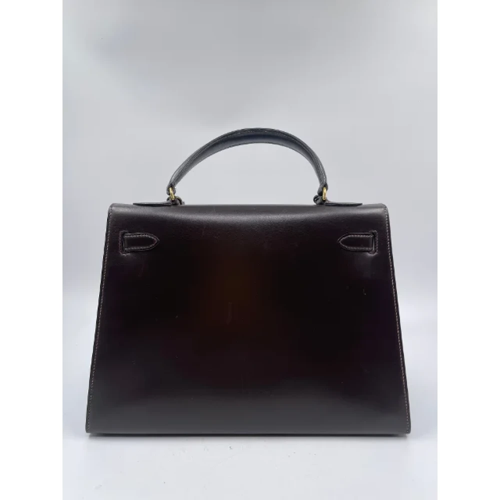 Hermès Vintage Pre-owned Leather handbags Brown Dames