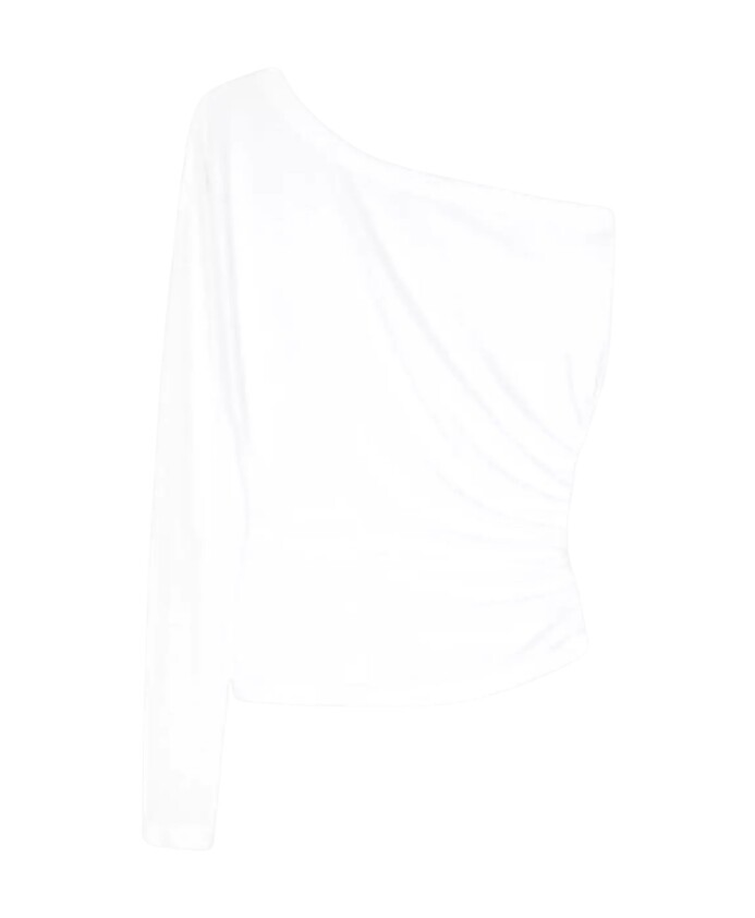 witte-een-mouw-asymmetrische-top