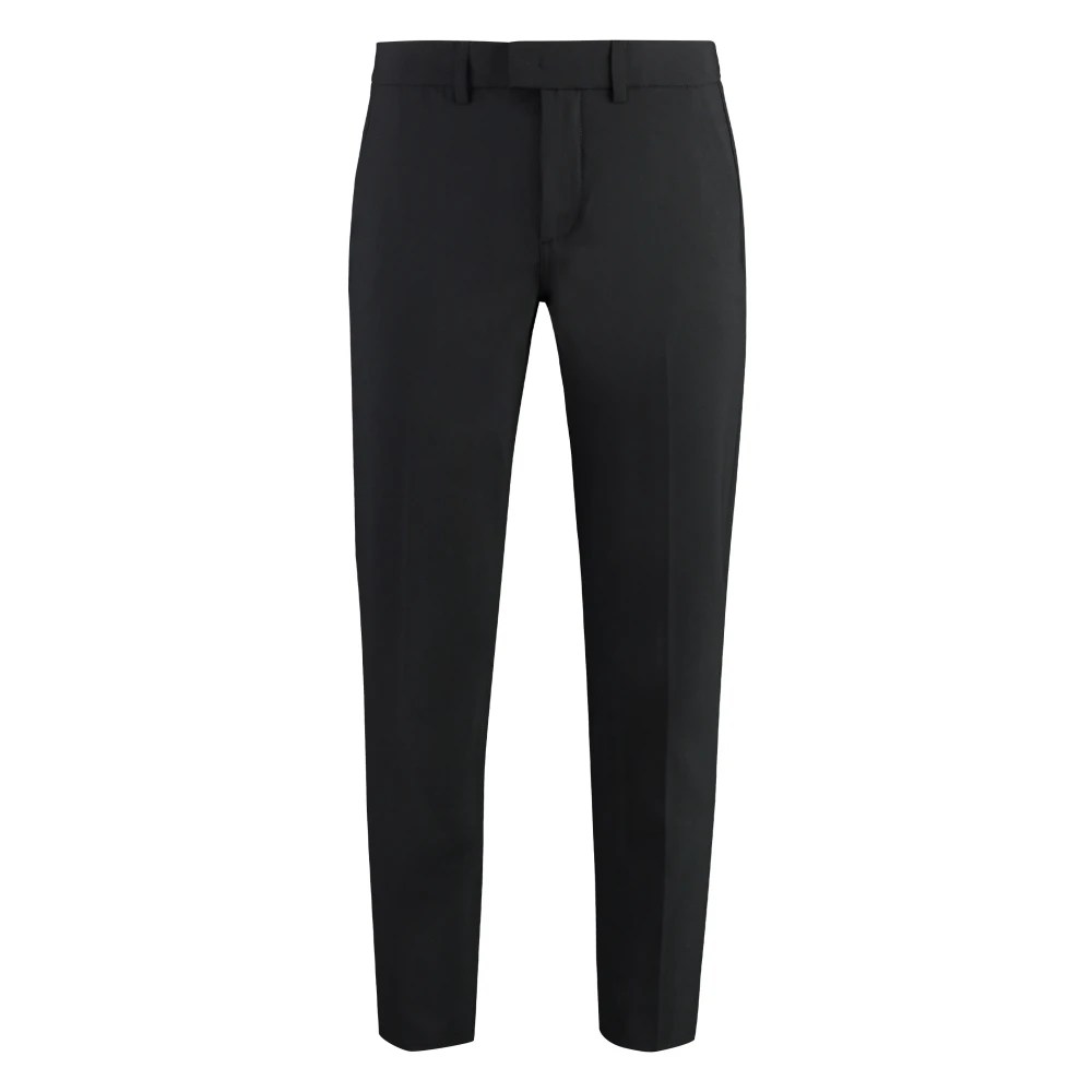 Dondup Uomo Nero - Pantaloni In Misto Lana Con Tasche - Trousers - W36