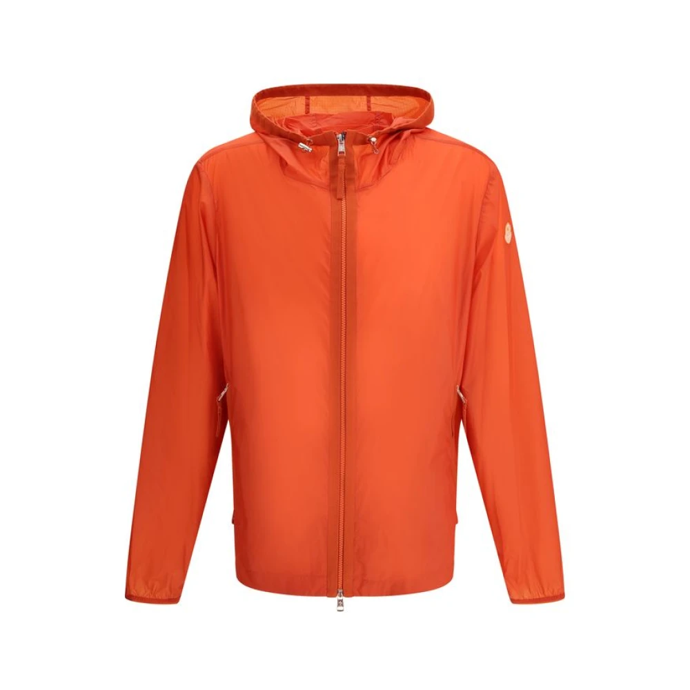 Moncler Men's Orange Waterproof Jacket By Gilga Farm