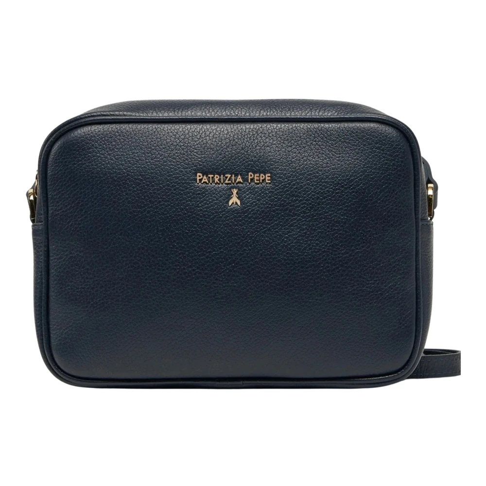 Patrizia Pepe Blå Kompakt Crossbody-Väska