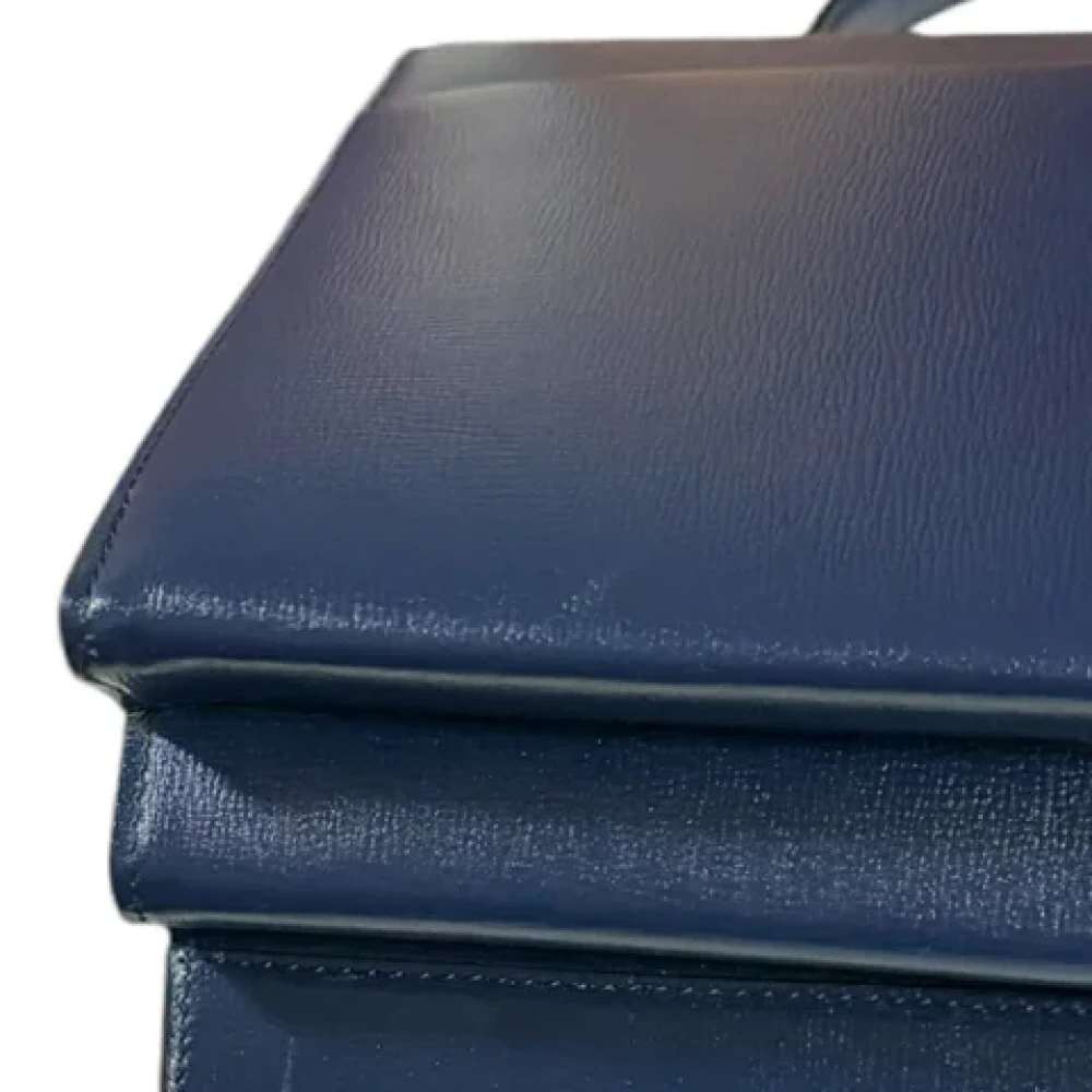 Gucci Vintage Pre-owned Leather gucci-bags Blue Dames