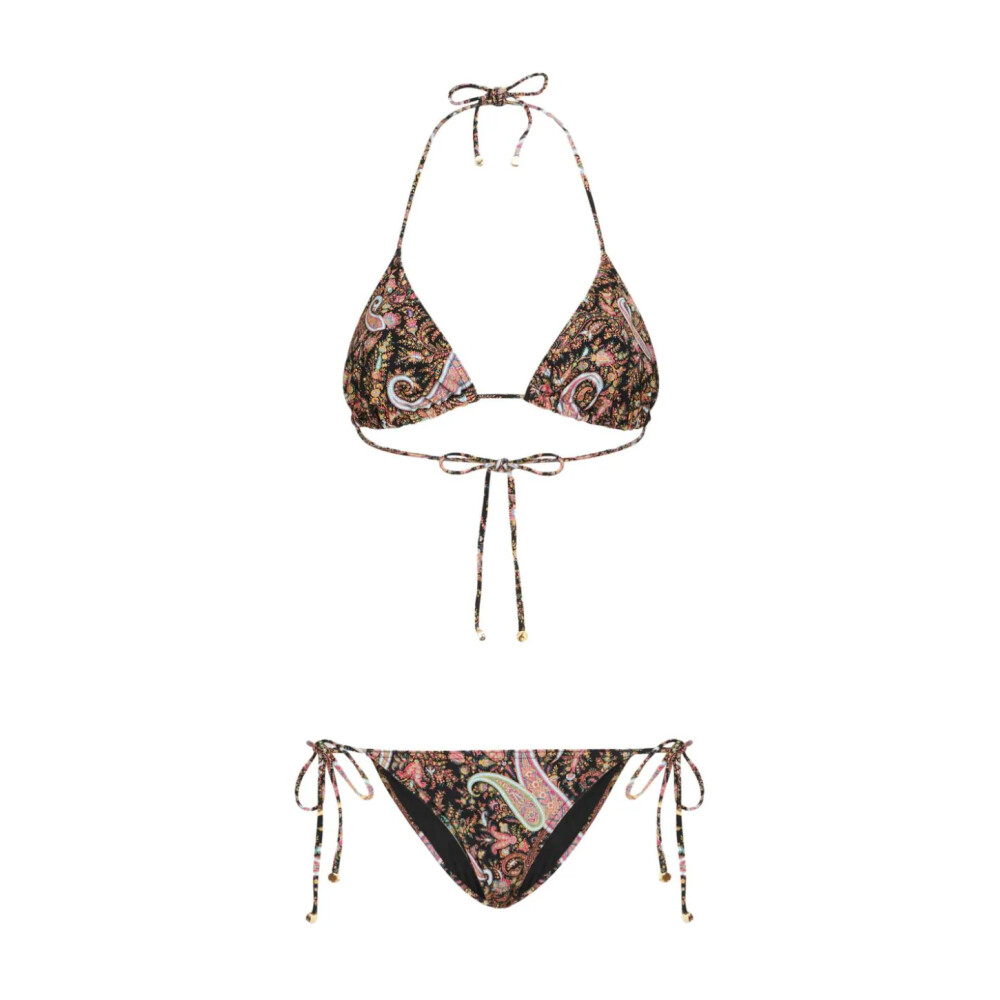 Paisley Print Triangle Bikini Etro Bikinis Miinto