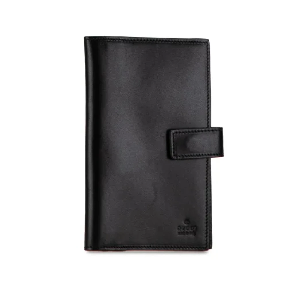 Gucci Vintage Pre-owned Leather home-office Black Dames