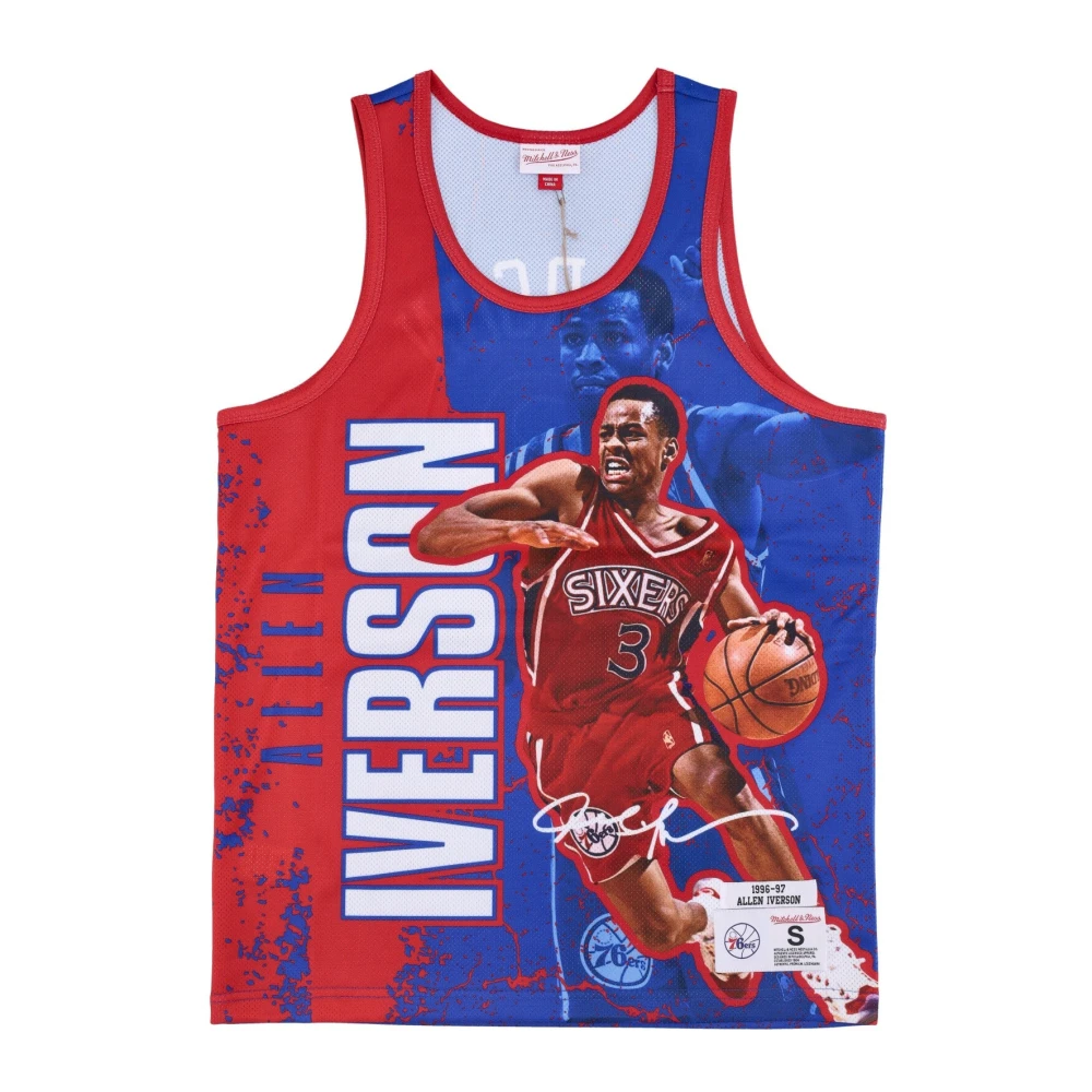Mitchell & Ness NBA Burst Mesh Tank Top Multicolor Heren