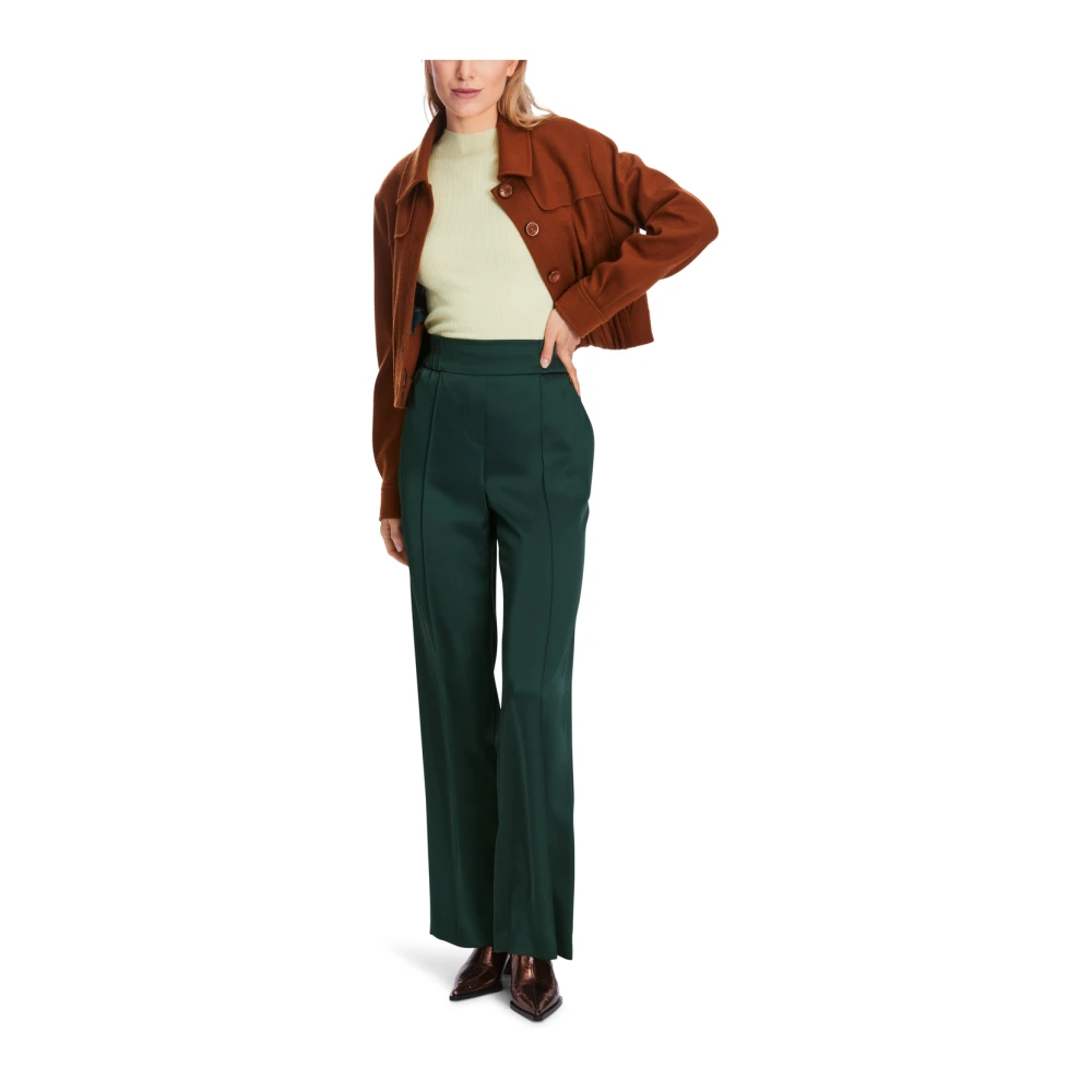 Marc Cain Wijde Pijp Washington Broek Green Dames