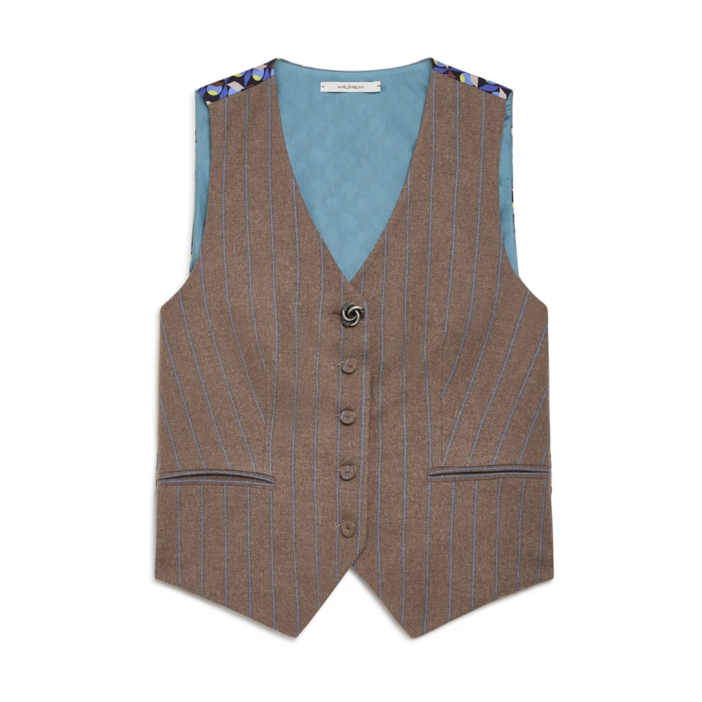 Maliparmi Gestreept Vest Alternatief Voorstel Gray Dames