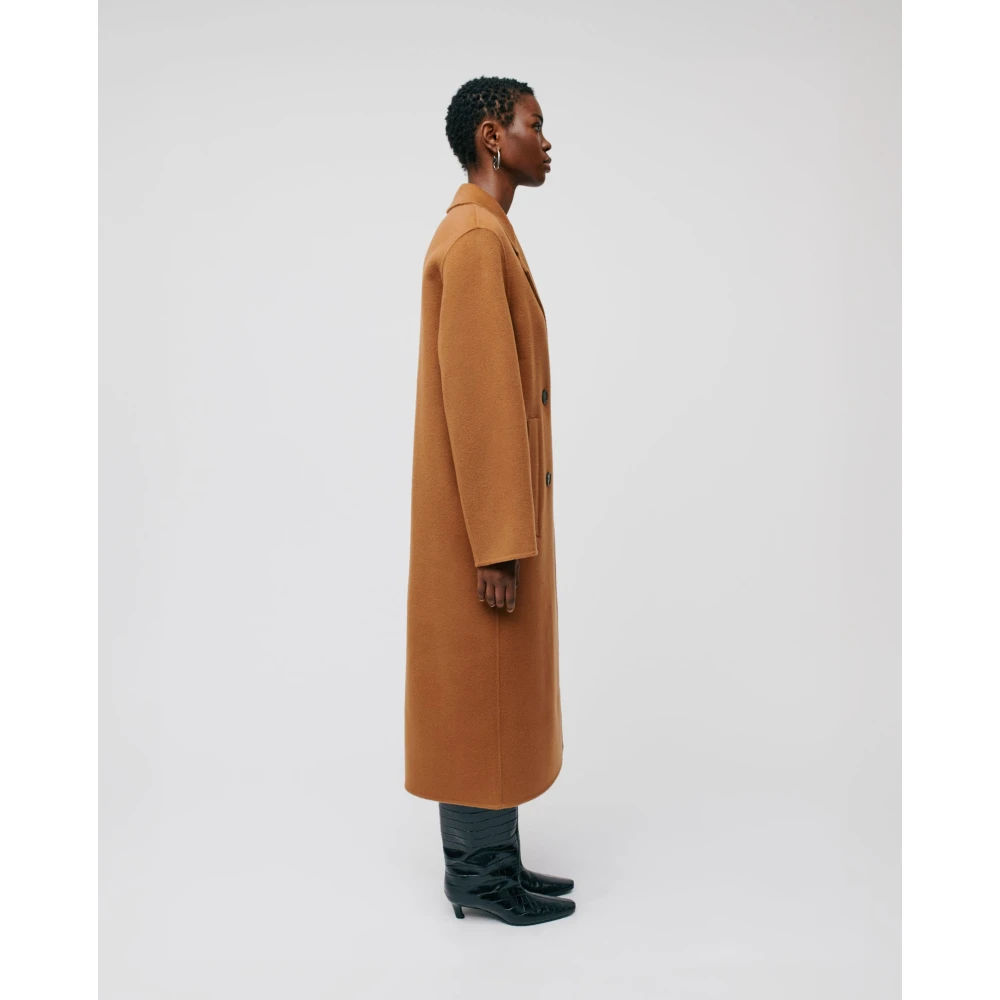 IVY OAK Oversized Wollen Jas in Gemberbruin Brown Dames