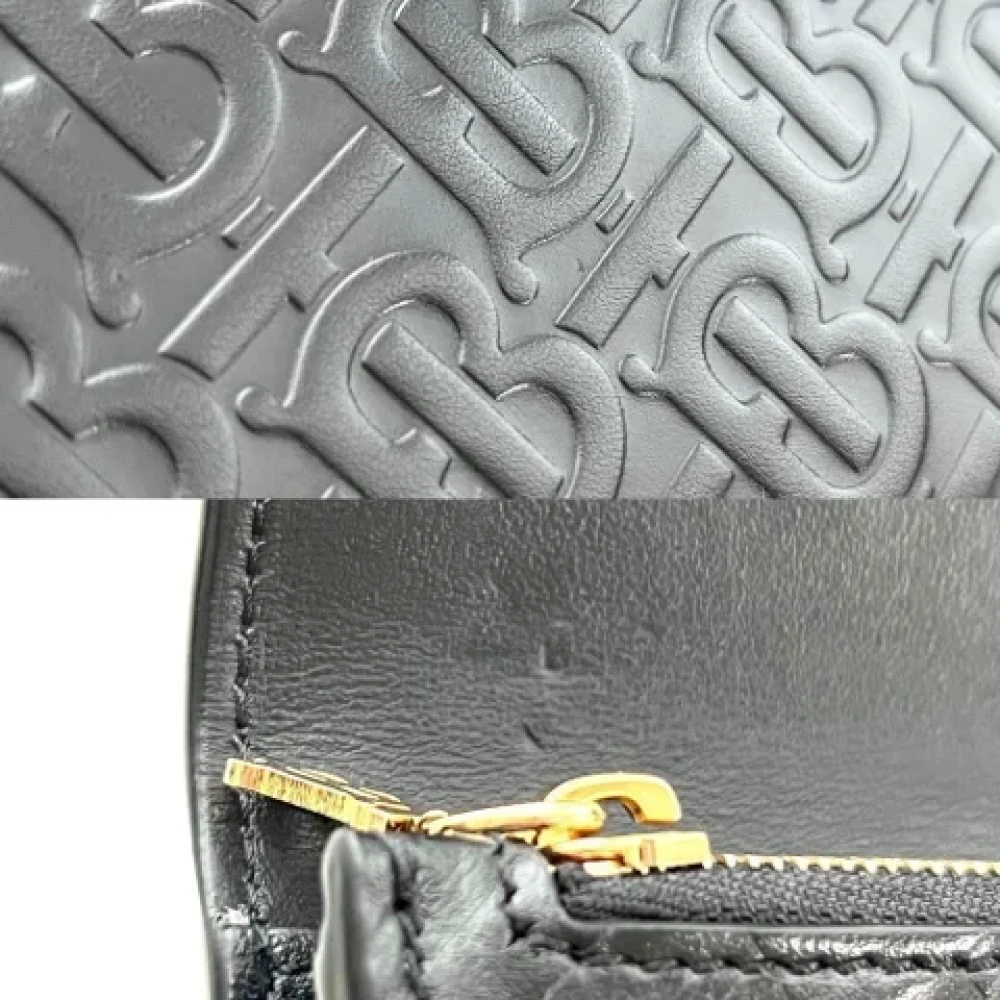Burberry Vintage Pre-owned Leather wallets Black Dames