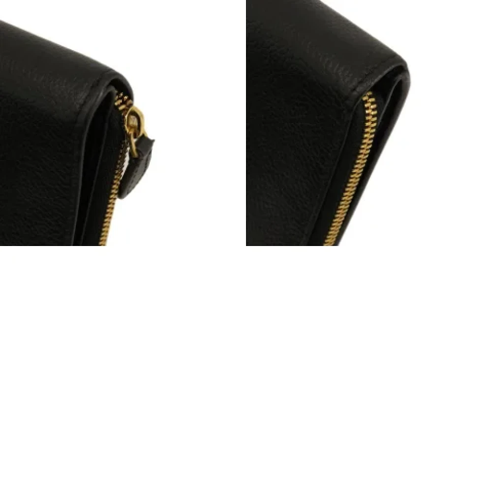 Balenciaga Vintage Pre-owned Leather wallets Black Dames