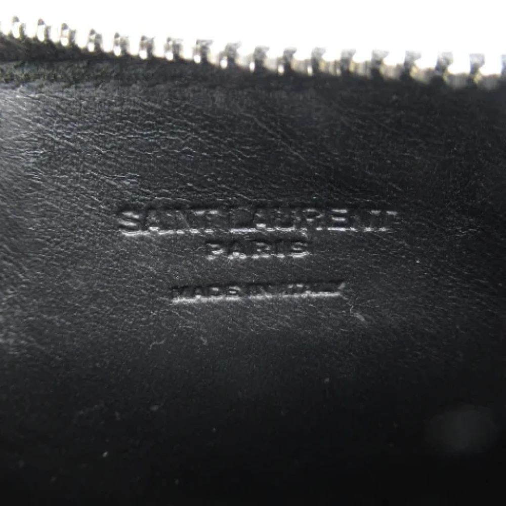 Saint Laurent Vintage Pre-owned Leather wallets Black Dames