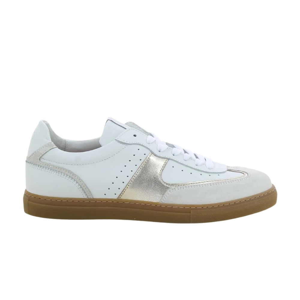 Floris van Bommel Gouden Damesschoenen Dames Schoenen Wit