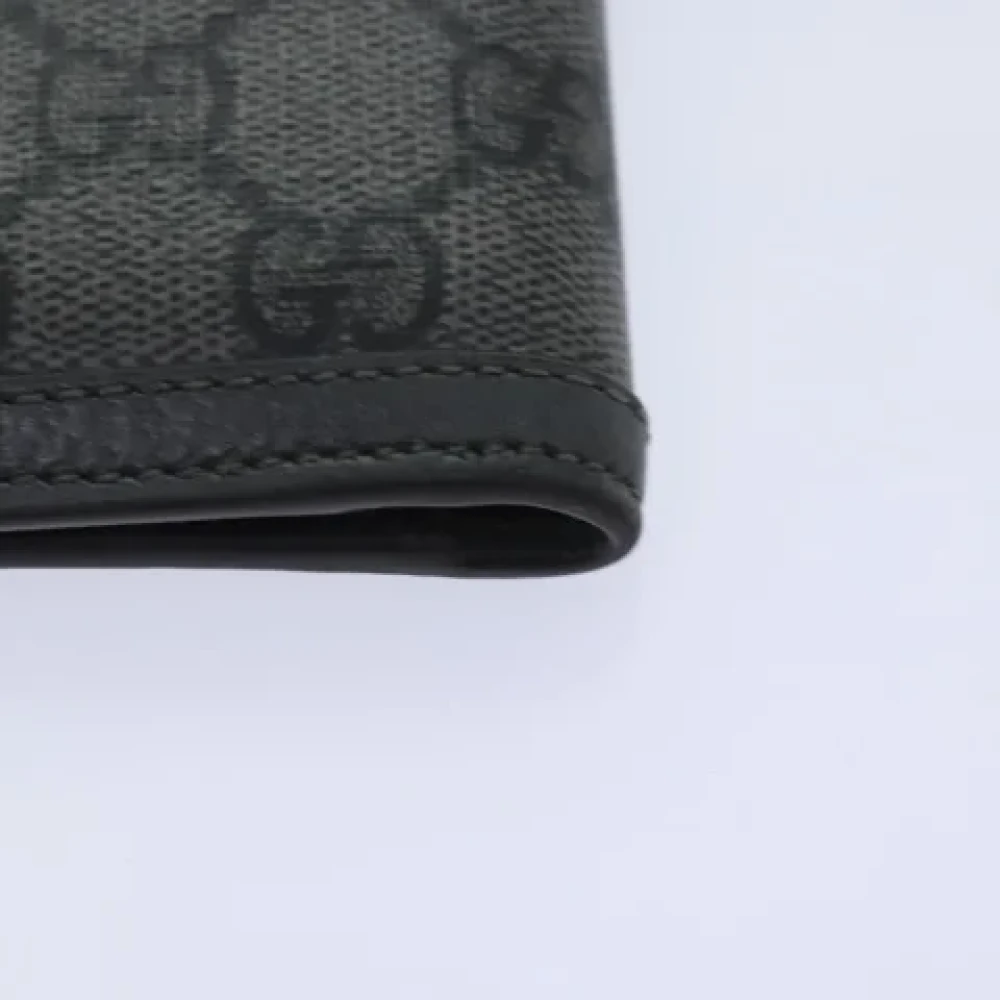 Gucci Vintage Pre-owned Canvas wallets Black Dames