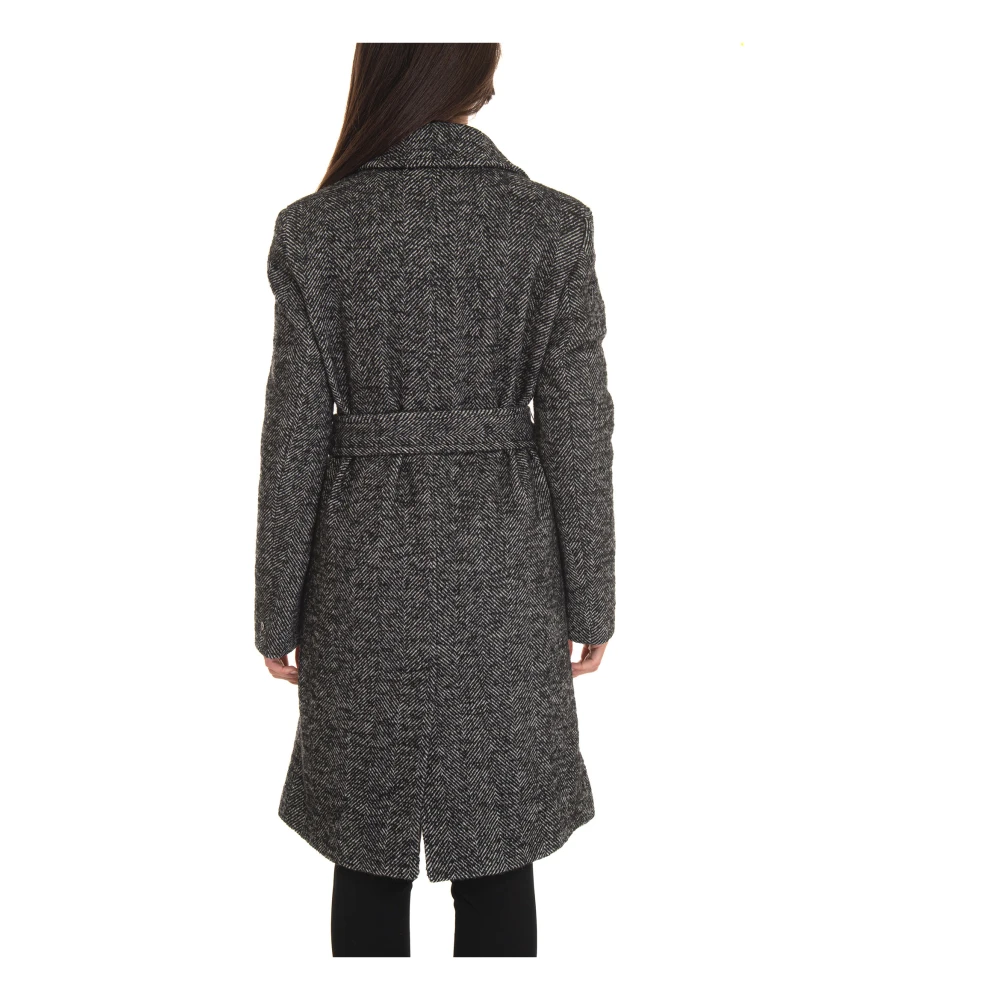 Pennyblack Herringbone 3-Knoopjas met Riem Gray Dames