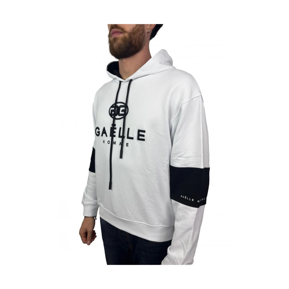 Gaëlle Paris Witte Katoenen Sweatshirt White Heren